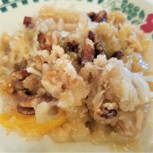 Mom's Nutty Peach Crisp