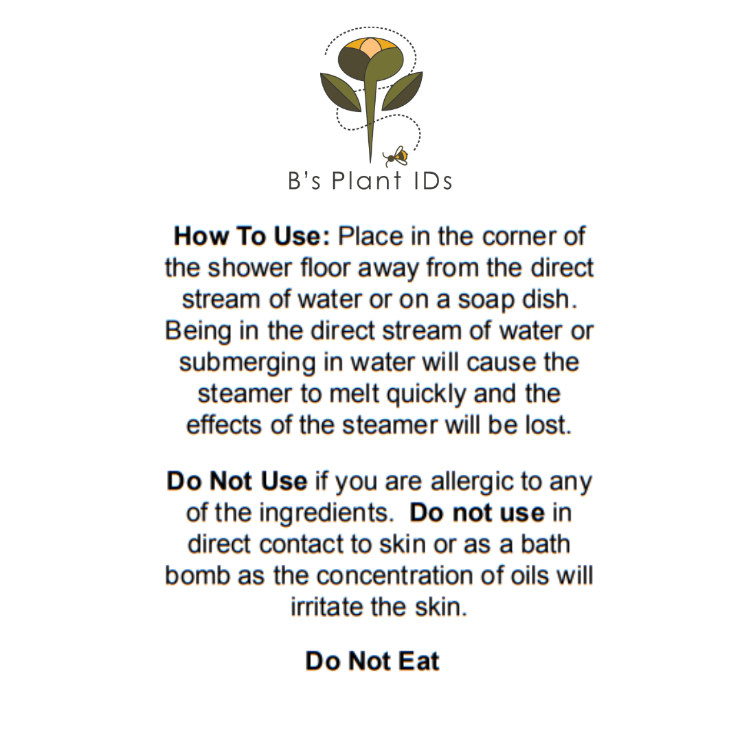 Shower Steamers- 6 Pack of Organic Essential Oil Steamers