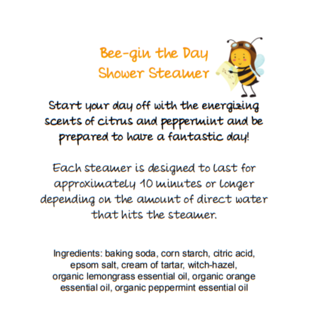 Shower Steamers- 6 Pack of Organic Essential Oil Steamers