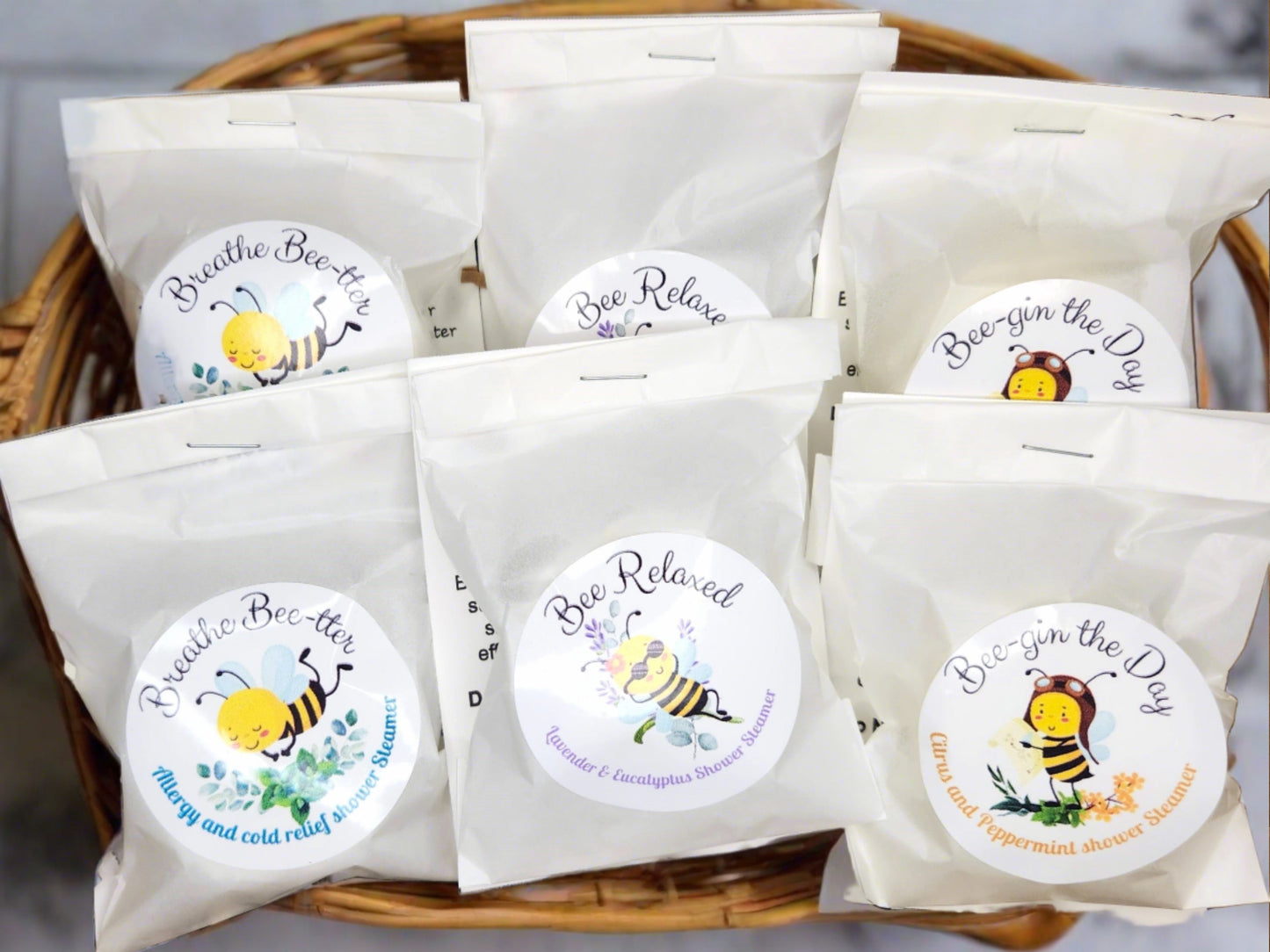 Shower Steamers- 6 Pack of Organic Essential Oil Steamers