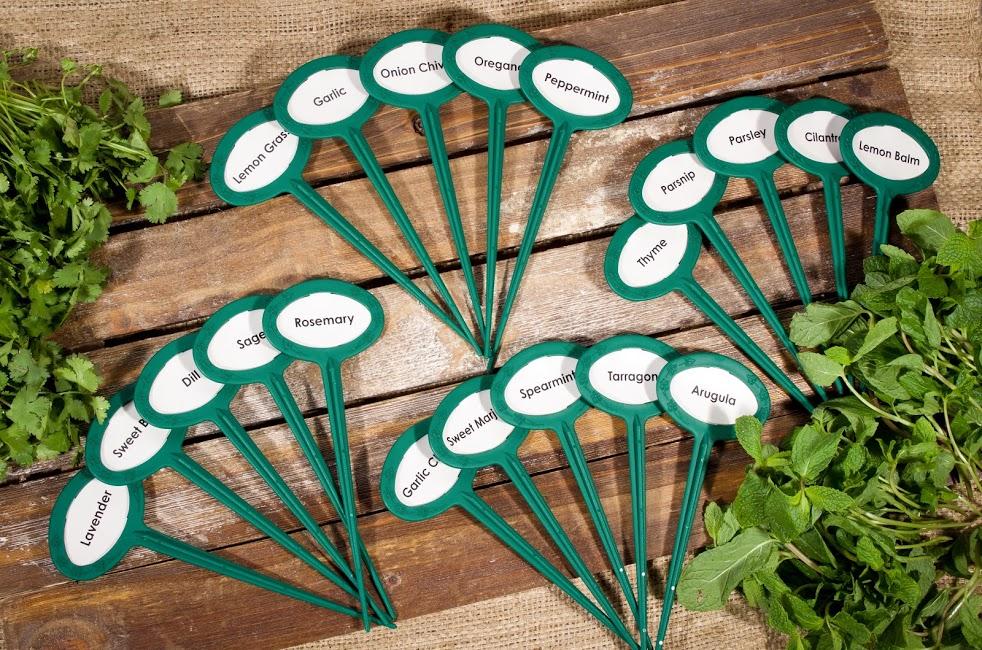 Preprinted garden marker Herb collection 20 pack. long lasting Made in USA..