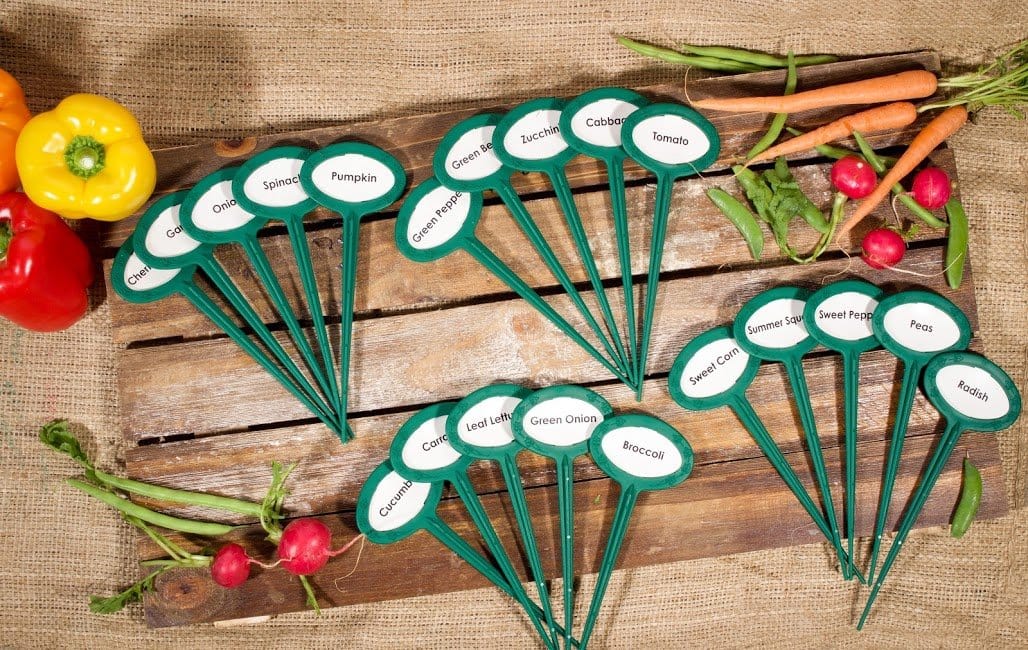 Preprinted garden marker veggie collection 20 pack. long lasting Made in USA.