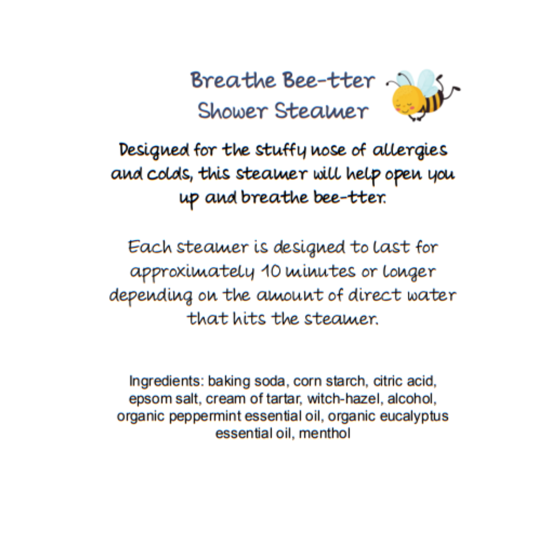 Shower Steamers- 6 Pack of Organic Essential Oil Steamers