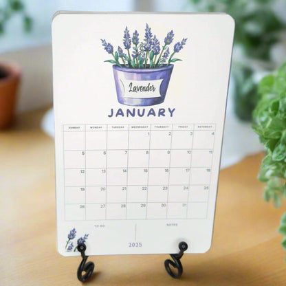 12 Month Herb Desk Calendar