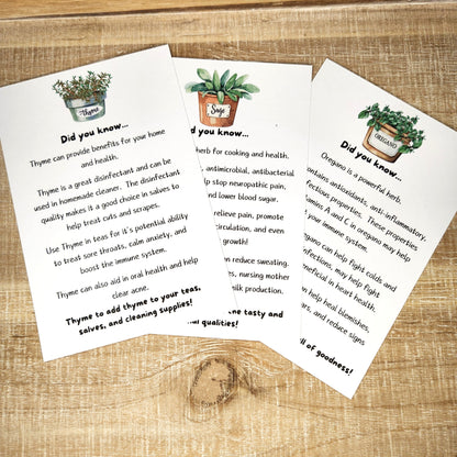 12 Month Herb Desk Calendar