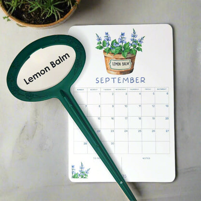 12 Month Herb Desk Calendar