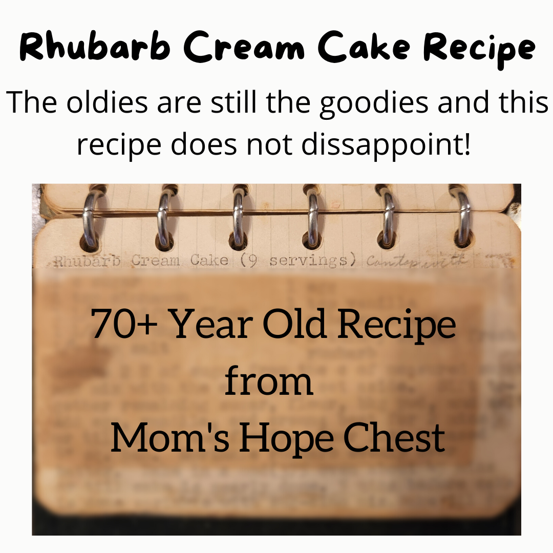 Rhubarb Cream Cake Recipe