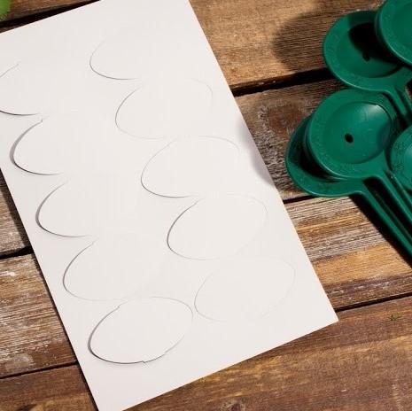 Writeable sheet of vinyl inserts for plant markers