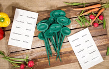 Load image into Gallery viewer, Preprinted garden marker veggie collection 20 pack. long lasting Made in USA. 

